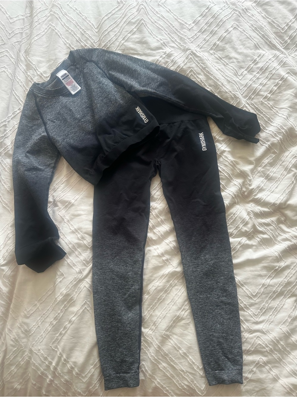 Gymshark Kids Ombre Black & Gray Sweatpants